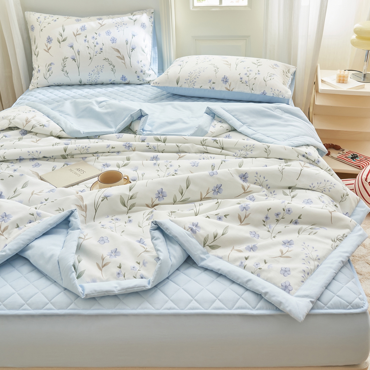 91家纺网 家纺一手货源 找家纺 （总）吾诺家居 吾诺 2026新款 12868全棉印花棉花夏被四件套 全棉夏被四件套新疆棉花被 - 经典系列