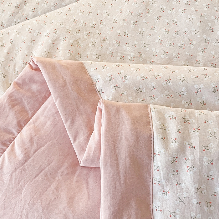 91家纺网 家纺一手货源 找家纺 艺慕家纺 2026新款夏被四件套 粉黛庄园