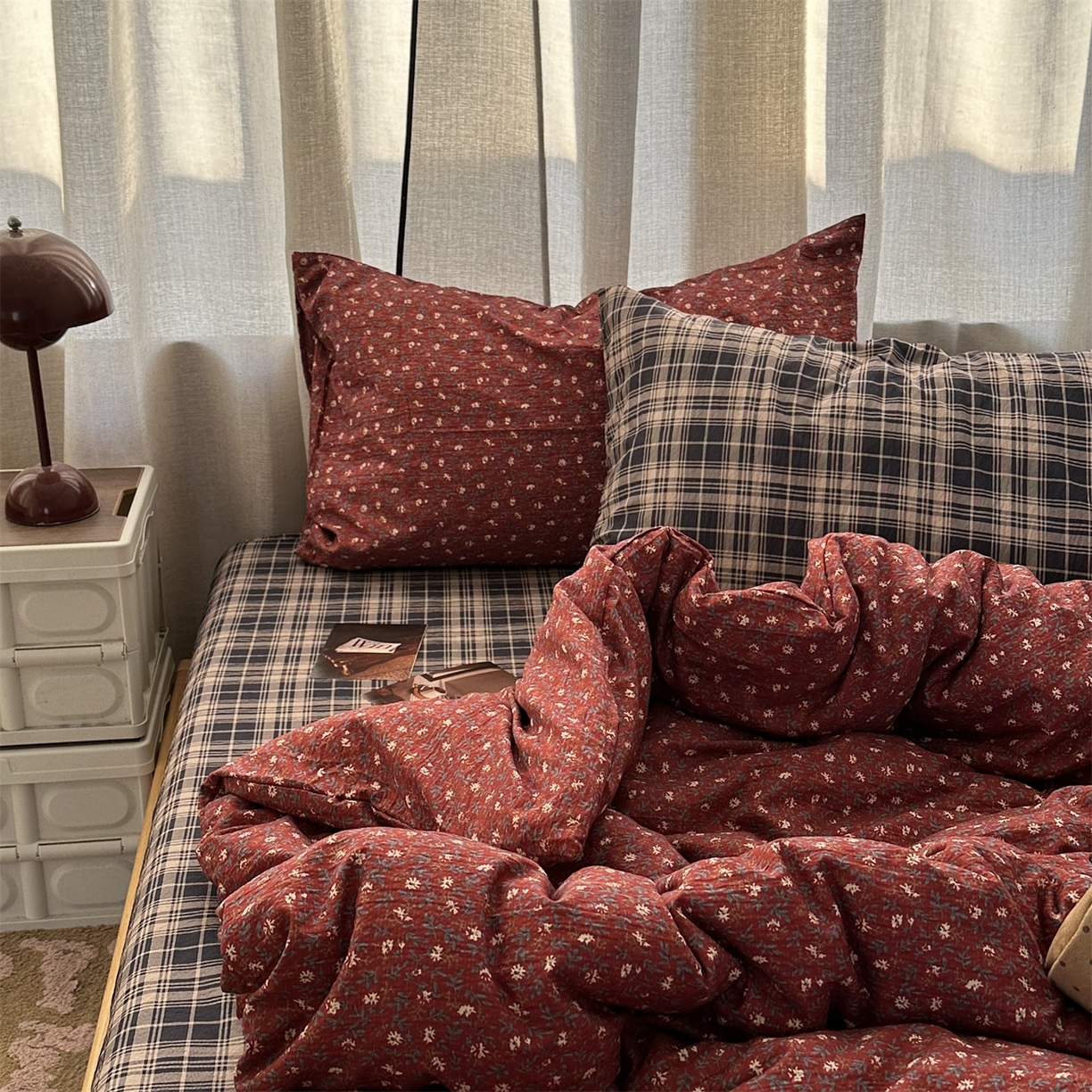 91家纺网 家纺一手货源 找家纺 （总）拾一 2026新款简约日式条纹软糯水洗棉木棉夏凉被四件套单件空调被