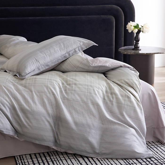 91家纺网 家纺一手货源 找家纺 梧桐树 2026新款全棉纯棉长绒棉数码印花系列四件套 S57可可西里灰