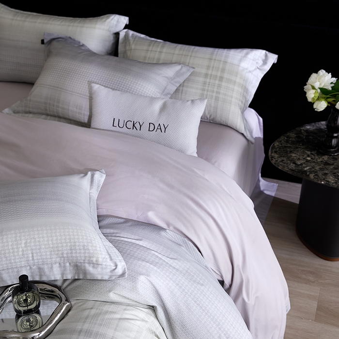 91家纺网 家纺一手货源 找家纺 梧桐树 2026新款全棉纯棉长绒棉数码印花系列四件套 S57可可西里灰