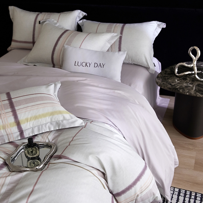 91家纺网 家纺一手货源 找家纺 梧桐树 2026新款全棉纯棉长绒棉数码印花系列四件套 S57品格豆沙