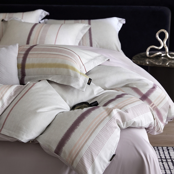 91家纺网 家纺一手货源 找家纺 梧桐树 2026新款全棉纯棉长绒棉数码印花系列四件套 S57品格豆沙