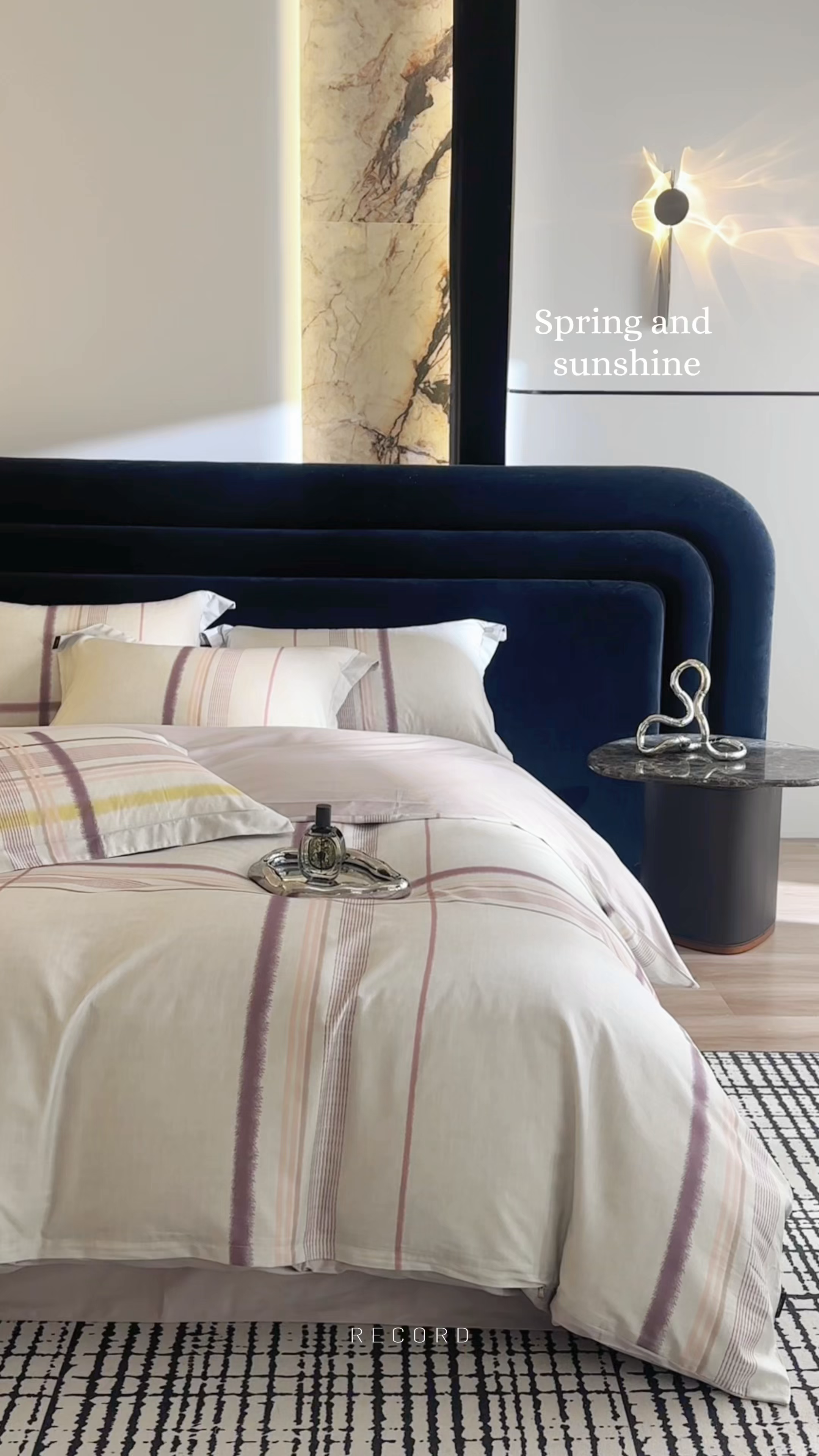 91家纺网 家纺一手货源 找家纺 梧桐树 2026新款全棉纯棉长绒棉数码印花系列四件套 S57品格豆沙