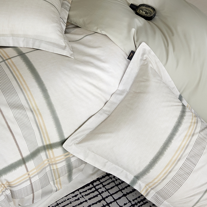 91家纺网 家纺一手货源 找家纺 梧桐树 2026新款全棉纯棉长绒棉数码印花系列四件套 S58品格绿