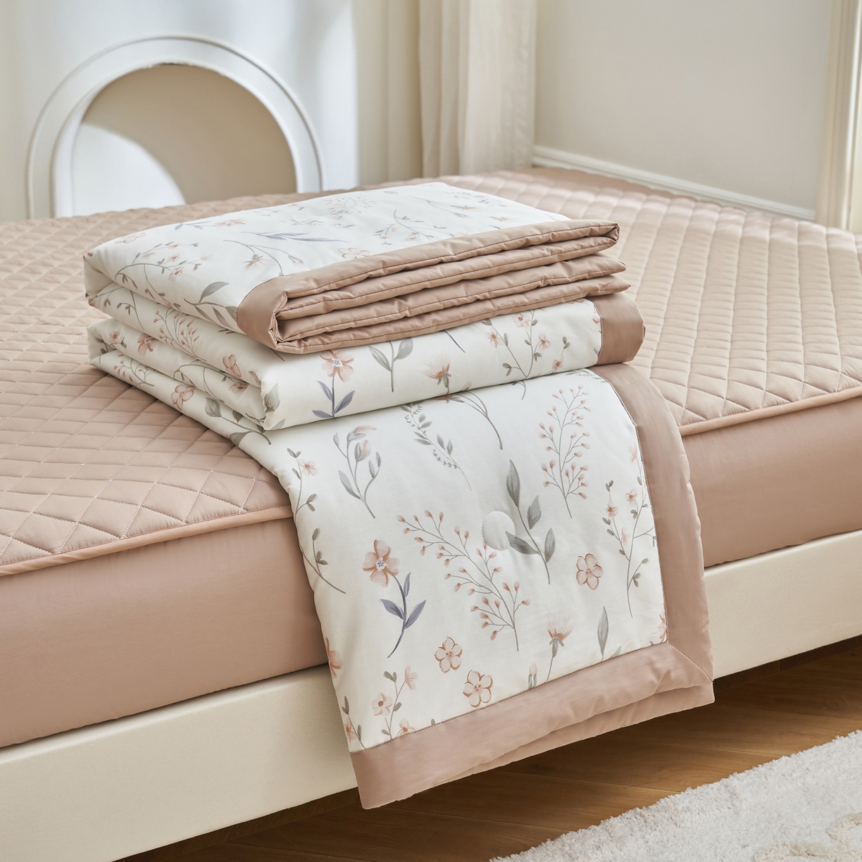 91家纺网 家纺一手货源 找家纺 （总）吾诺家居 吾诺 2026新款 12868全棉印花棉花夏被四件套 全棉夏被四件套新疆棉花被 - 经典系列