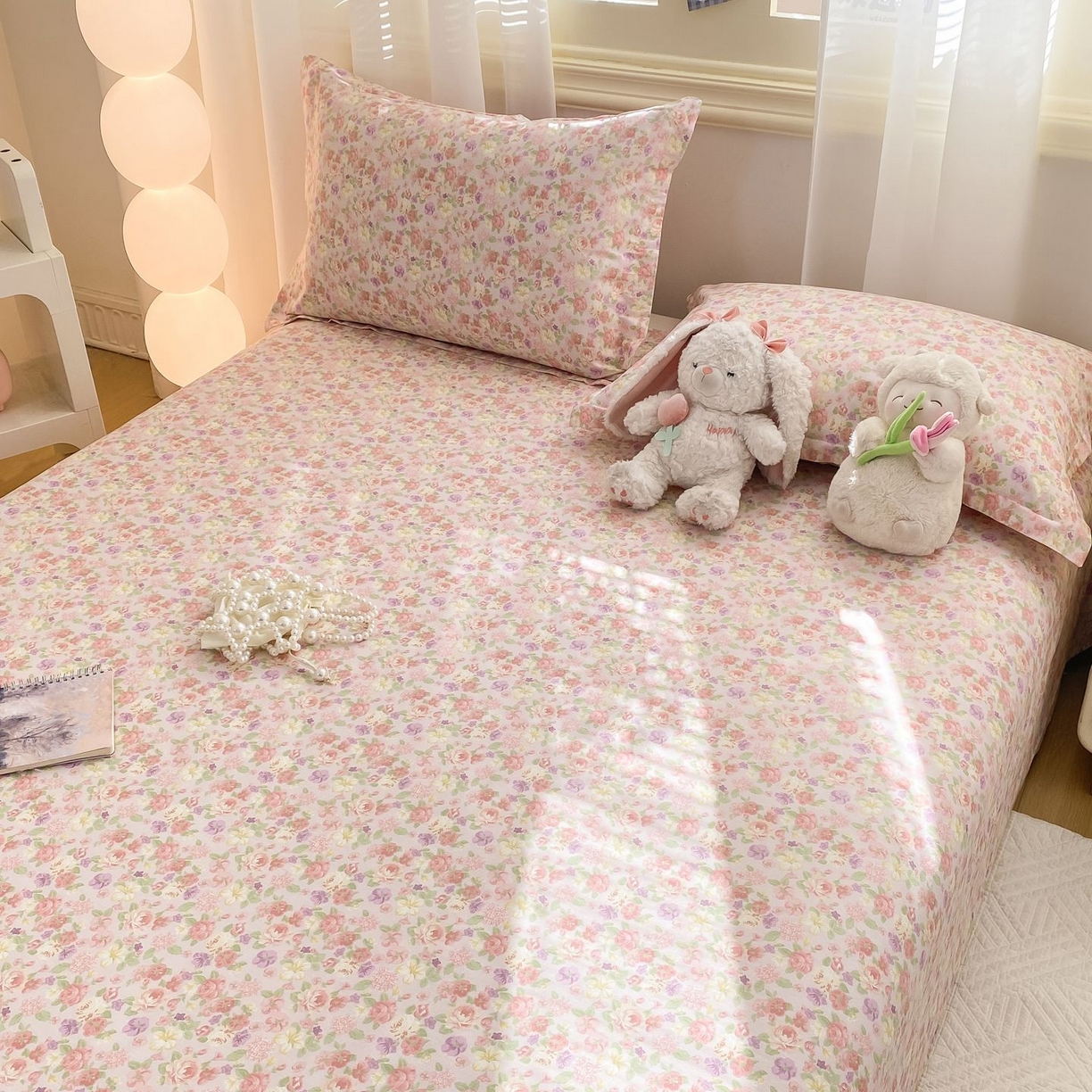 91家纺网 家纺一手货源 找家纺 （总）女子家纺 2026新款全棉印花小清新系列-单床单