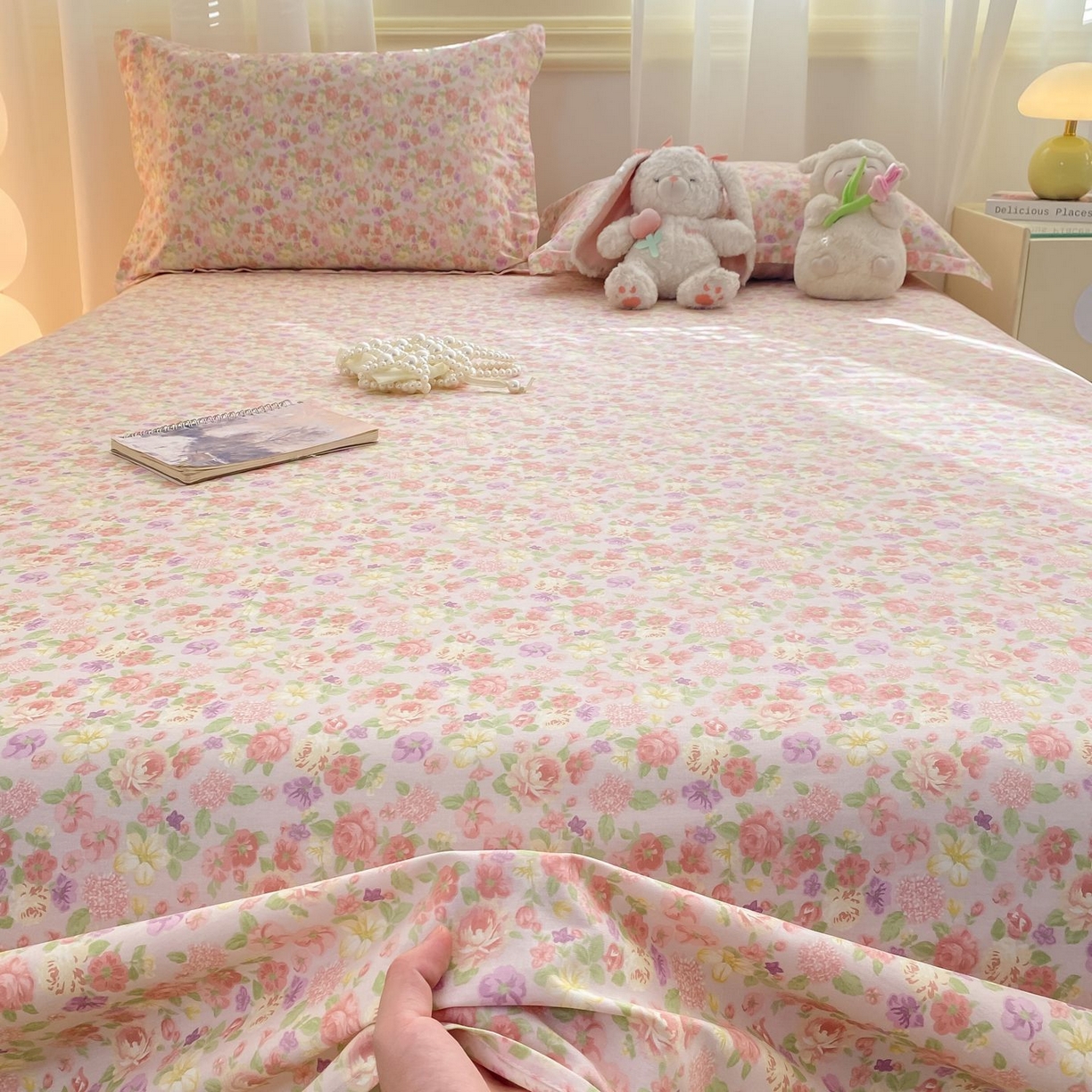 91家纺网 家纺一手货源 找家纺 （总）女子家纺 2026新款全棉印花小清新系列-单床单