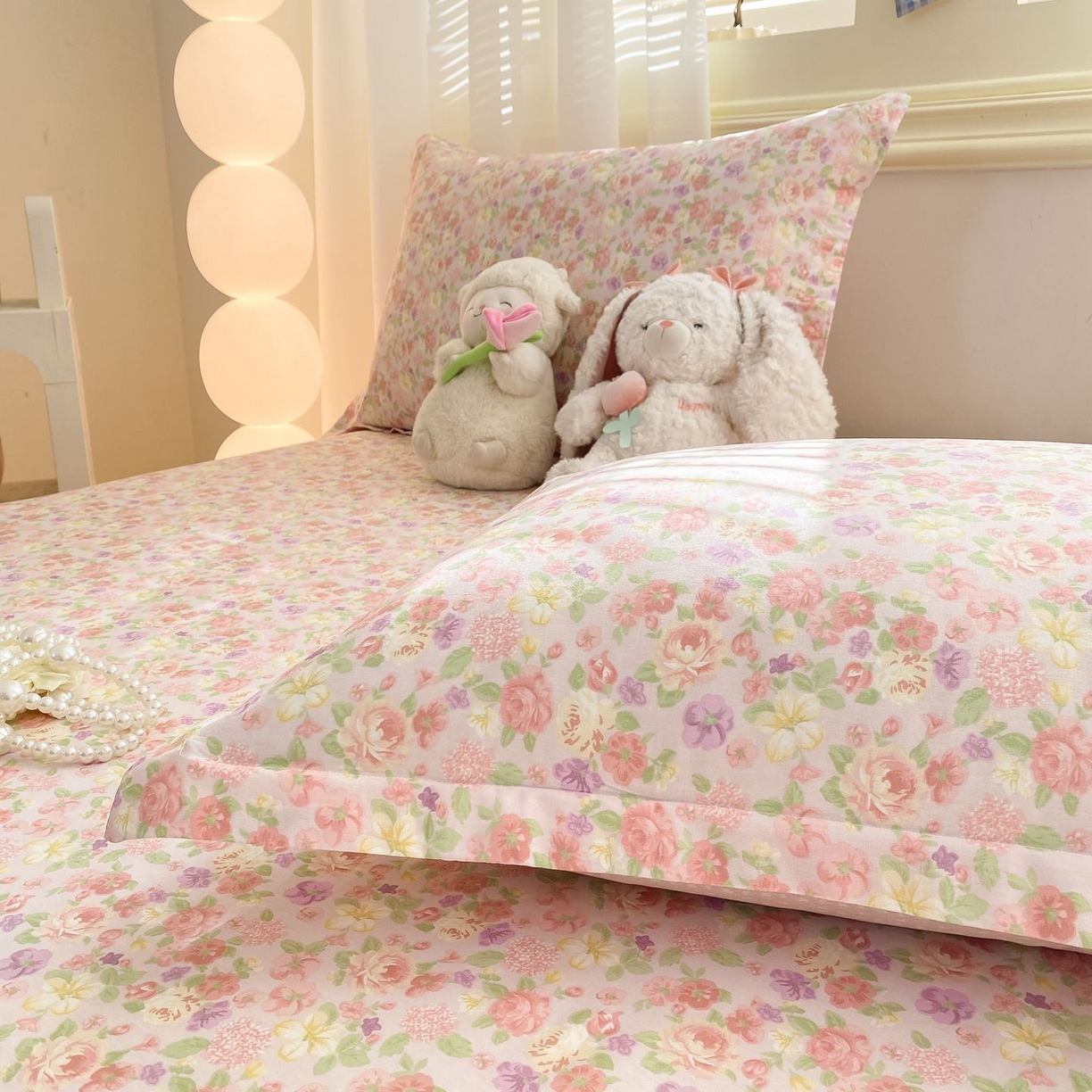 91家纺网 家纺一手货源 找家纺 （总）女子家纺 2026新款全棉印花小清新系列-单床单