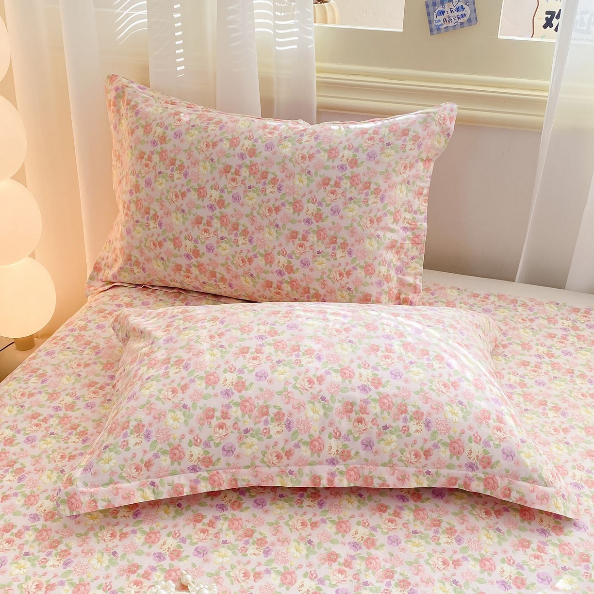 91家纺网 家纺一手货源 找家纺 （总）女子家纺 2026新款全棉印花小清新系列-单床单