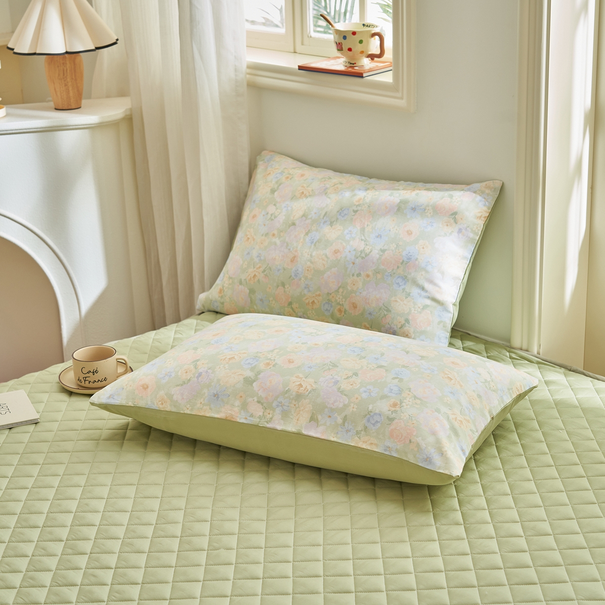 91家纺网 家纺一手货源 找家纺 吾诺家居 吾诺 2026新款 12868全棉印花棉花夏被四件套 全棉夏被四件套新疆棉花被 - 经典系列 春野织梦