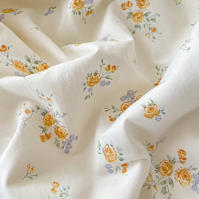 91家纺网 家纺一手货源 找家纺 艺慕家纺 2026新款直播热款古法仿棉水洗棉印花双层蕾丝花边床盖四件套 春日花语