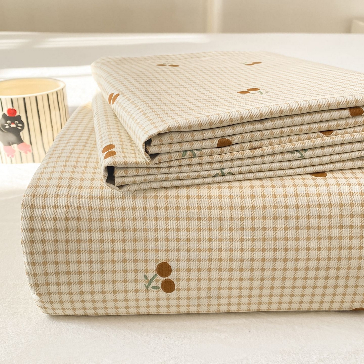 91家纺网 家纺一手货源 找家纺 （总）女子家纺 2026新款全棉印花小清新系列-单床单