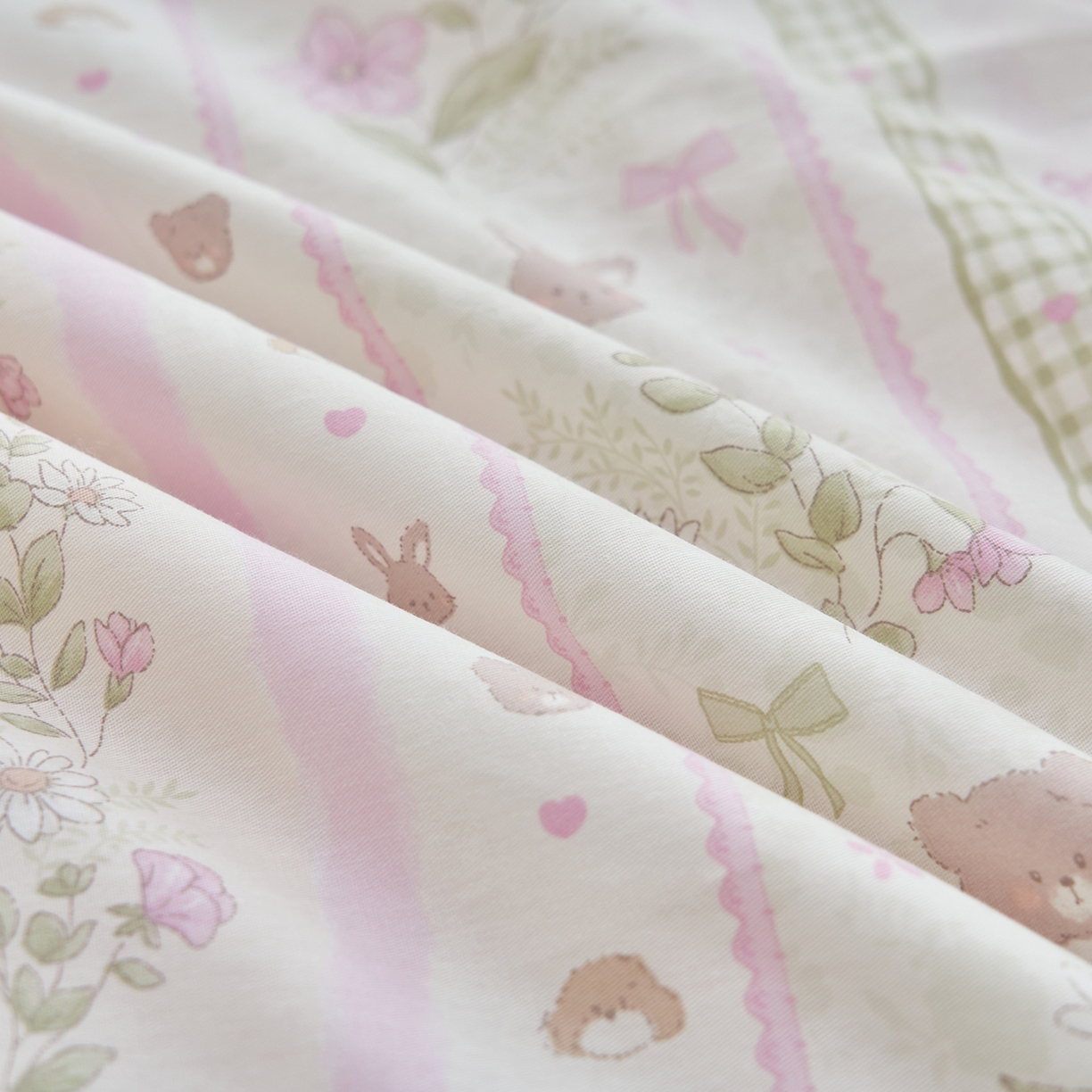 91家纺网 家纺一手货源 找家纺 吾诺家居 吾诺 2026新款 12868全棉印花棉花夏被四件套 全棉夏被四件套新疆棉花被 - 经典系列 粉色公主