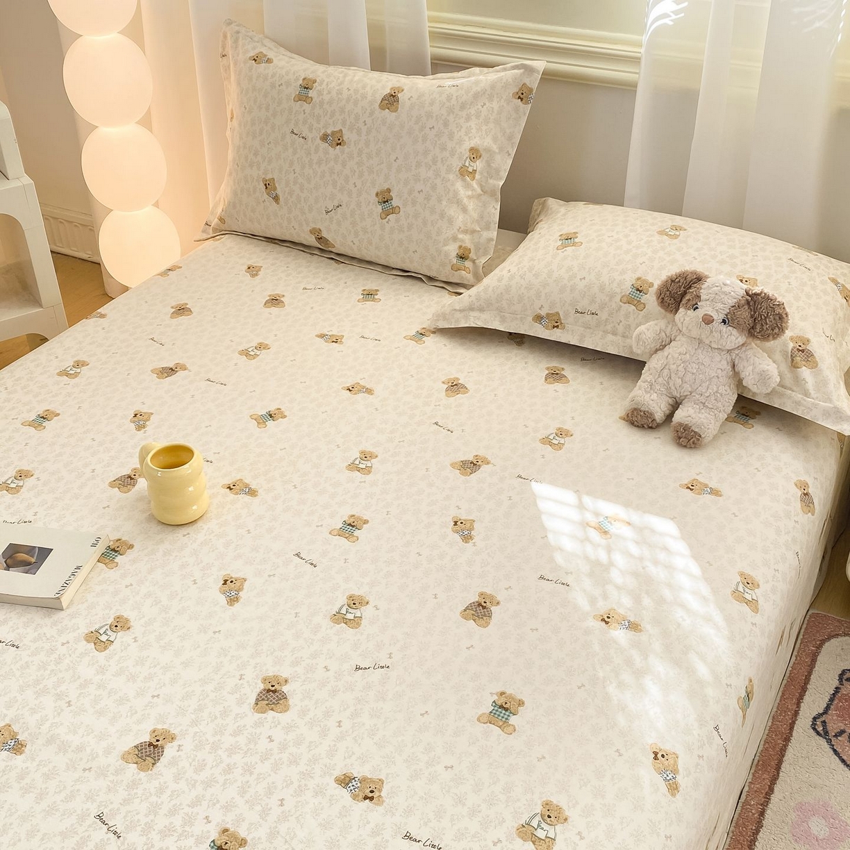 91家纺网 家纺一手货源 找家纺 女子家纺 2026新款全棉印花小清新系列-单床单 果酱电台