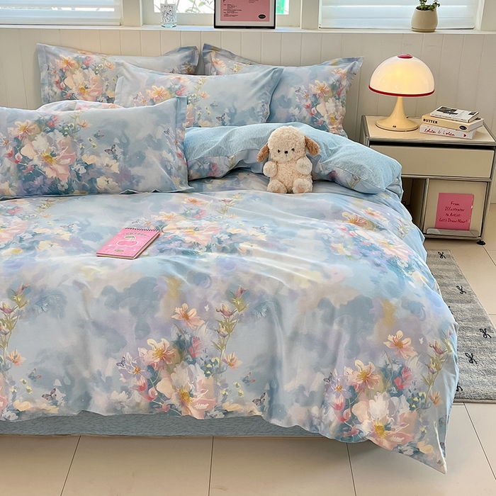 91家纺网 家纺一手货源 找家纺 （总）绘萱2026新款100%全棉纯棉印花四件套4三件套3（喷气工艺高品质）【花型持续更新】