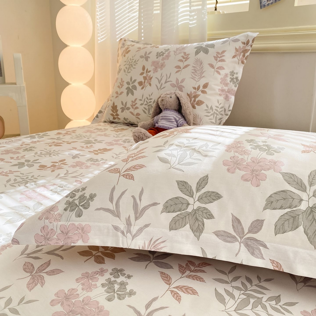 91家纺网 家纺一手货源 找家纺 女子家纺 2026新款全棉印花小清新系列-单床单 洛克庄园红