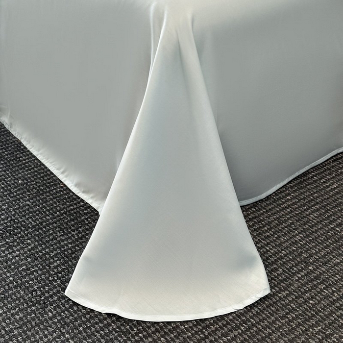 91家纺网 家纺一手货源 找家纺 慕晨 2026新款大宽边高级简奢款凉感天丝莱赛尔数码印花丝滑丝绸四件套直播热款 软烟