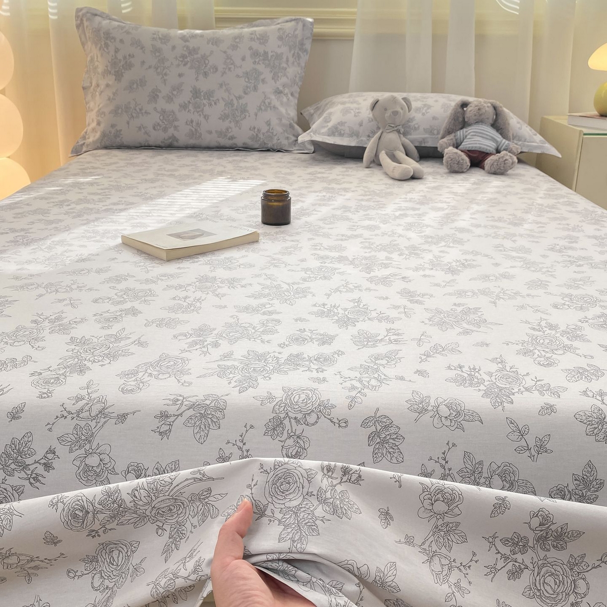 91家纺网 家纺一手货源 找家纺 女子家纺 2026新款全棉印花小清新系列-单床单 摩菲