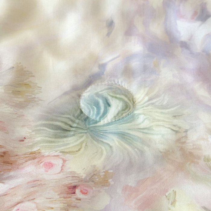 91家纺网 家纺一手货源 找家纺 慕晨 2026新款大宽边高级简奢款凉感天丝莱赛尔数码印花丝滑丝绸四件套直播热款 山野间