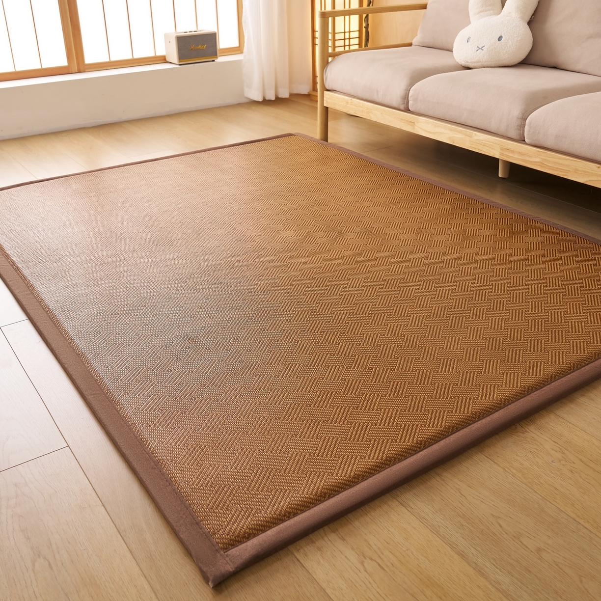 91家纺网 家纺一手货源 找家纺 （总）鹿辉家居（原吉欧力） 2026新款多功能凉感冰藤床垫藤席地垫-地铺席