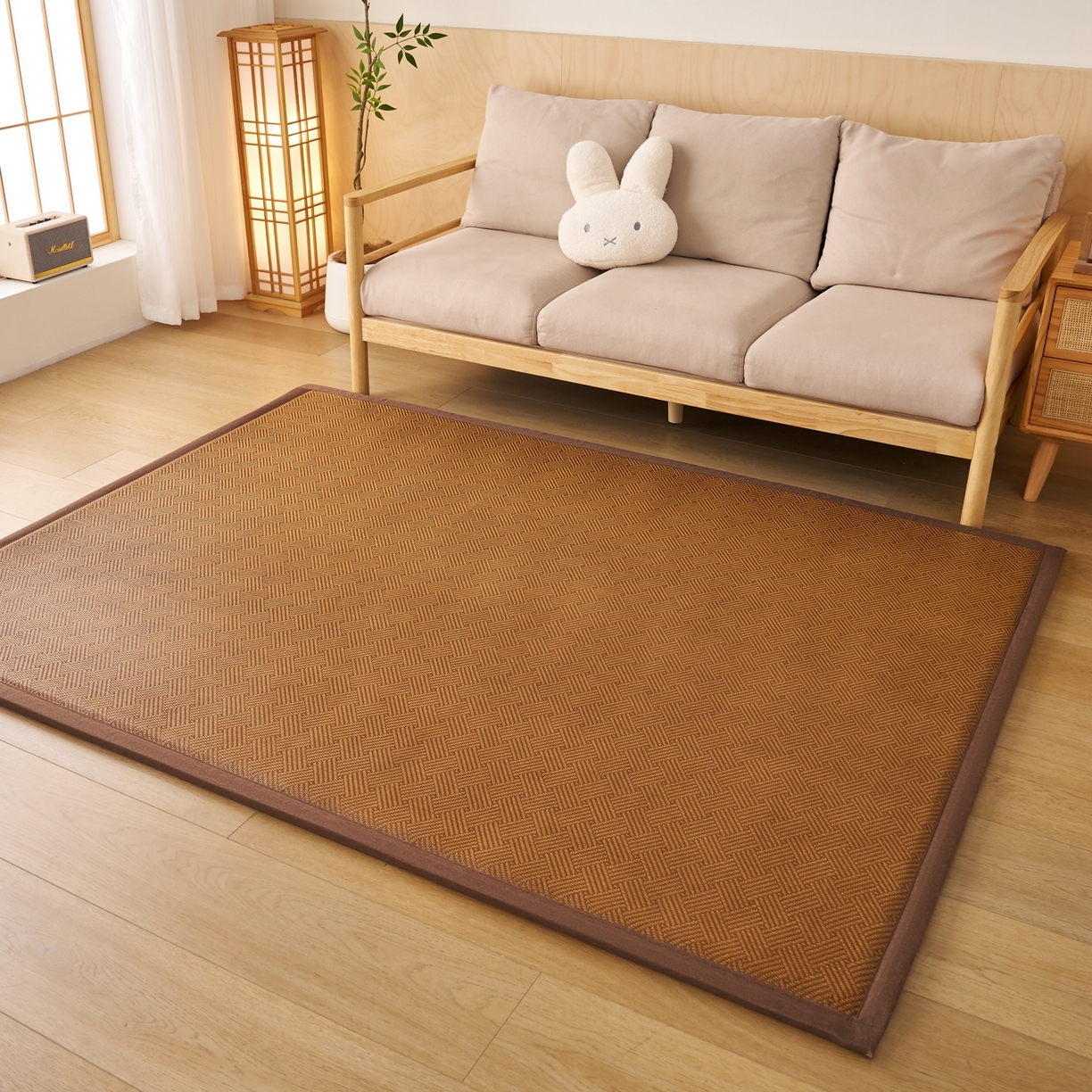 91家纺网 家纺一手货源 找家纺 （总）鹿辉家居（原吉欧力） 2026新款多功能凉感冰藤床垫藤席地垫-地铺席