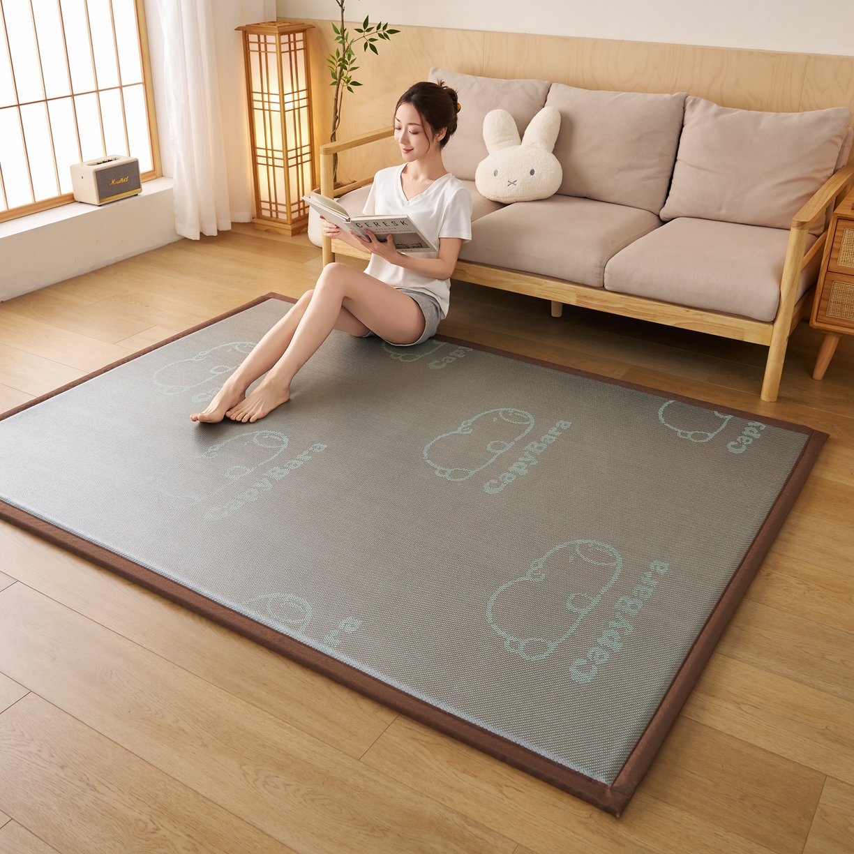 91家纺网 家纺一手货源 找家纺 （总）鹿辉家居（原吉欧力） 2026新款多功能凉感冰藤床垫藤席地垫-地铺席