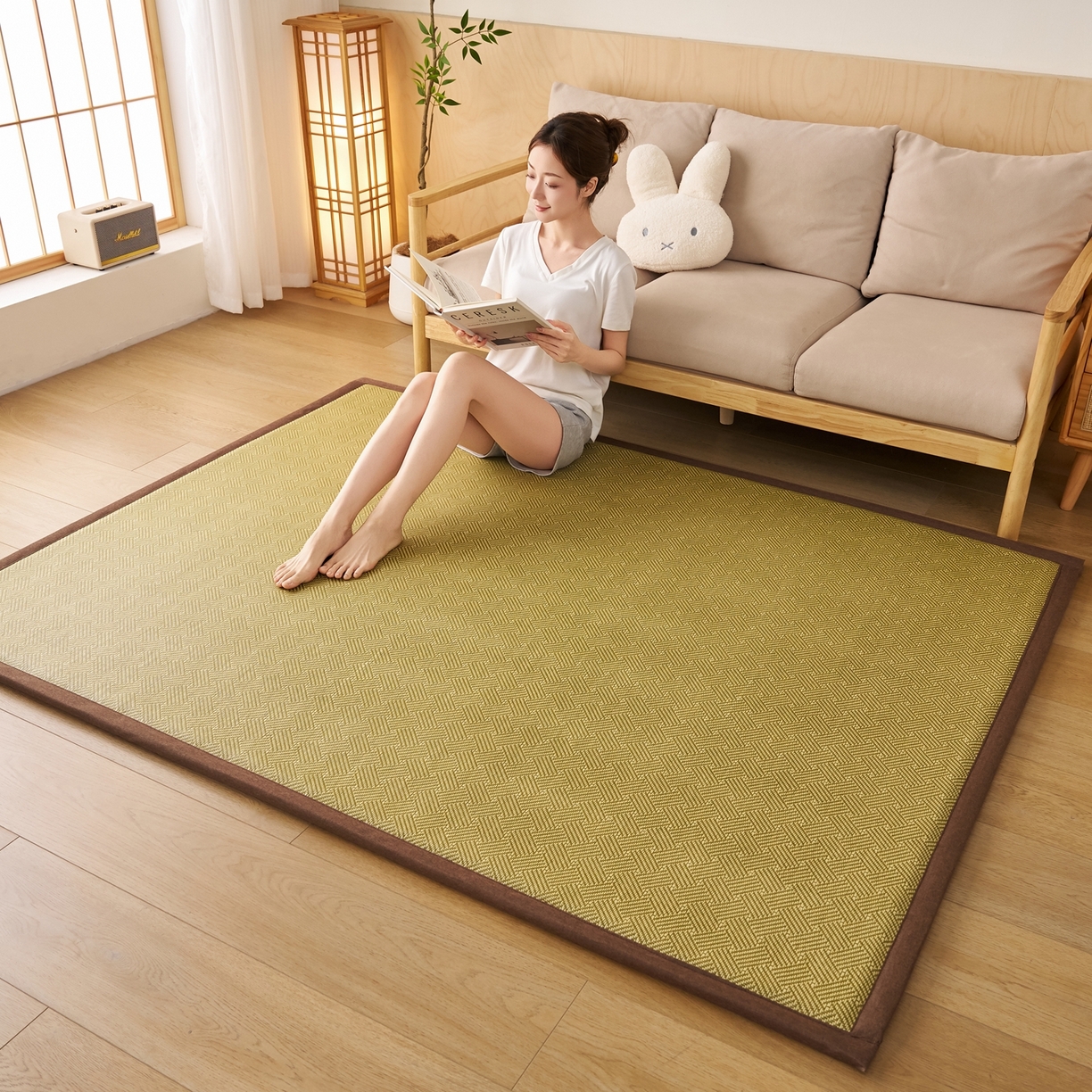 91家纺网 家纺一手货源 找家纺 （总）鹿辉家居（原吉欧力） 2026新款多功能凉感冰藤床垫藤席地垫-地铺席