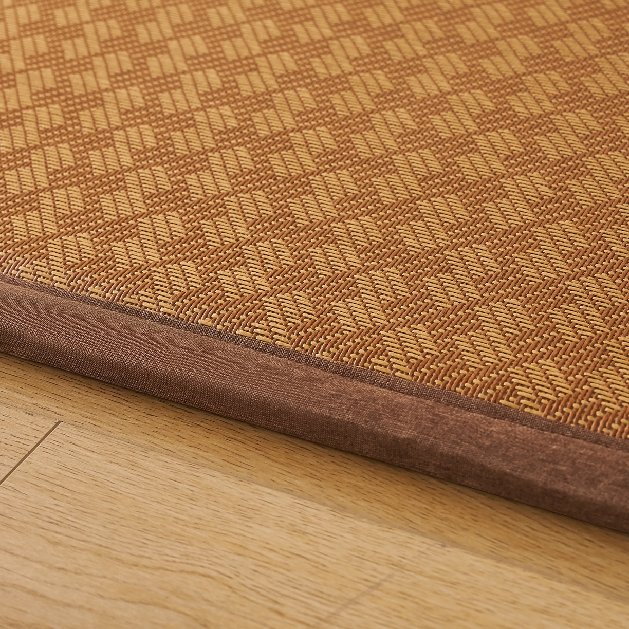 91家纺网 家纺一手货源 找家纺 鹿辉家居（原吉欧力） 2026新款多功能凉感冰藤床垫藤席地垫-地铺席 节节高