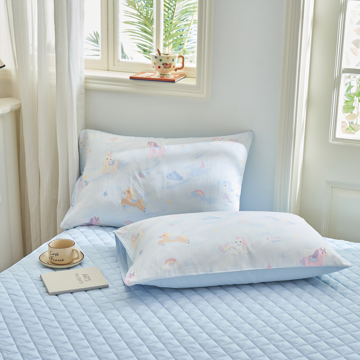 91家纺网 家纺一手货源 找家纺 吾诺家居 吾诺 2026新款 12868全棉印花棉花夏被四件套 全棉夏被四件套新疆棉花被 - 经典系列 梦幻小马