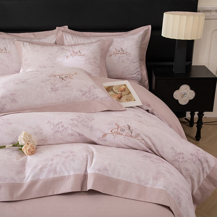 91家纺网 家纺一手货源 找家纺 （总）巧玲珑 2026新款全棉绣花四件套