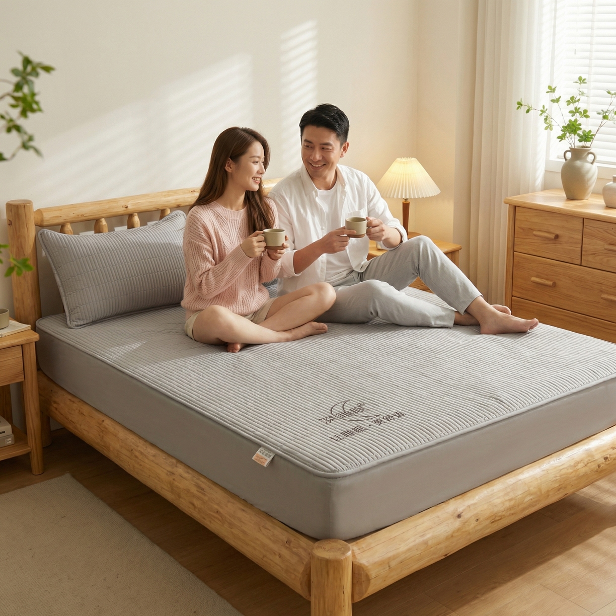 91家纺网 家纺一手货源 找家纺 （总）邵依家纺 2026新款A类亲肤纯棉床笠系列-深睡眠