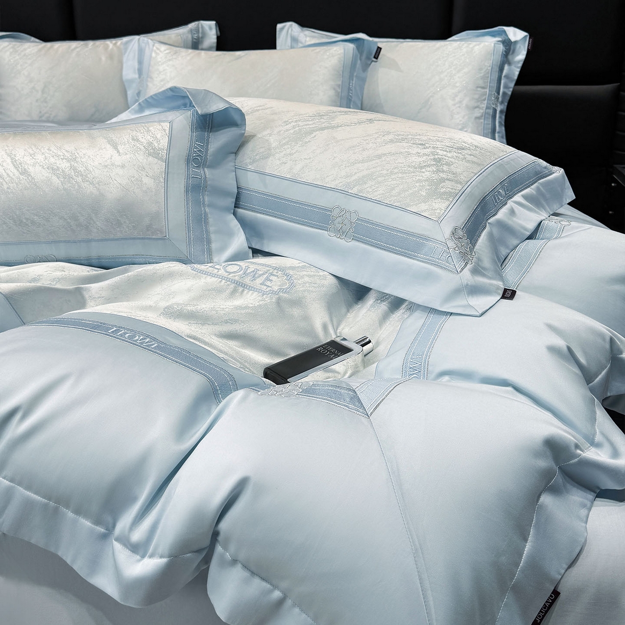 91家纺网 家纺一手货源 找家纺 （总）乔利卡沃 2026春夏新品高端A类贡缎提花长绒棉纯棉四件套100全棉提花被套床单床笠高级感床上用品-慕笙