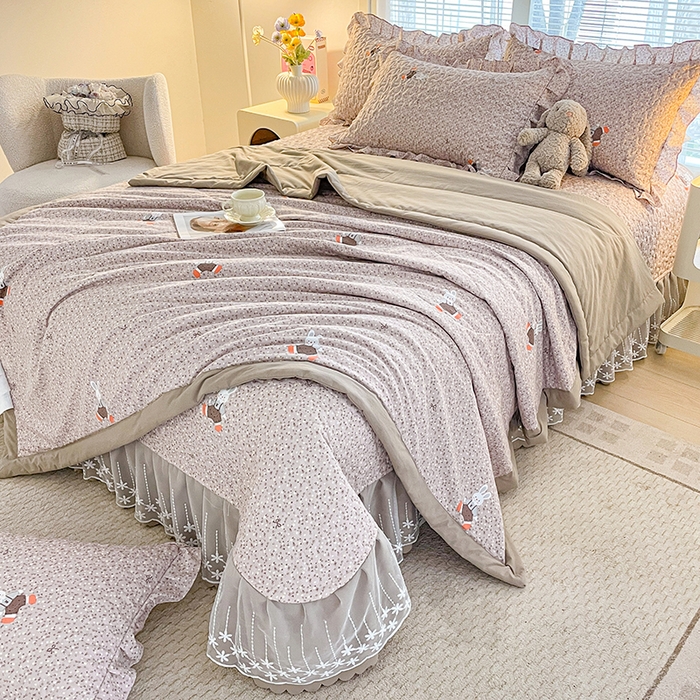 91家纺网 家纺一手货源 找家纺 （总）艺慕家纺 2026新款夏被四件套