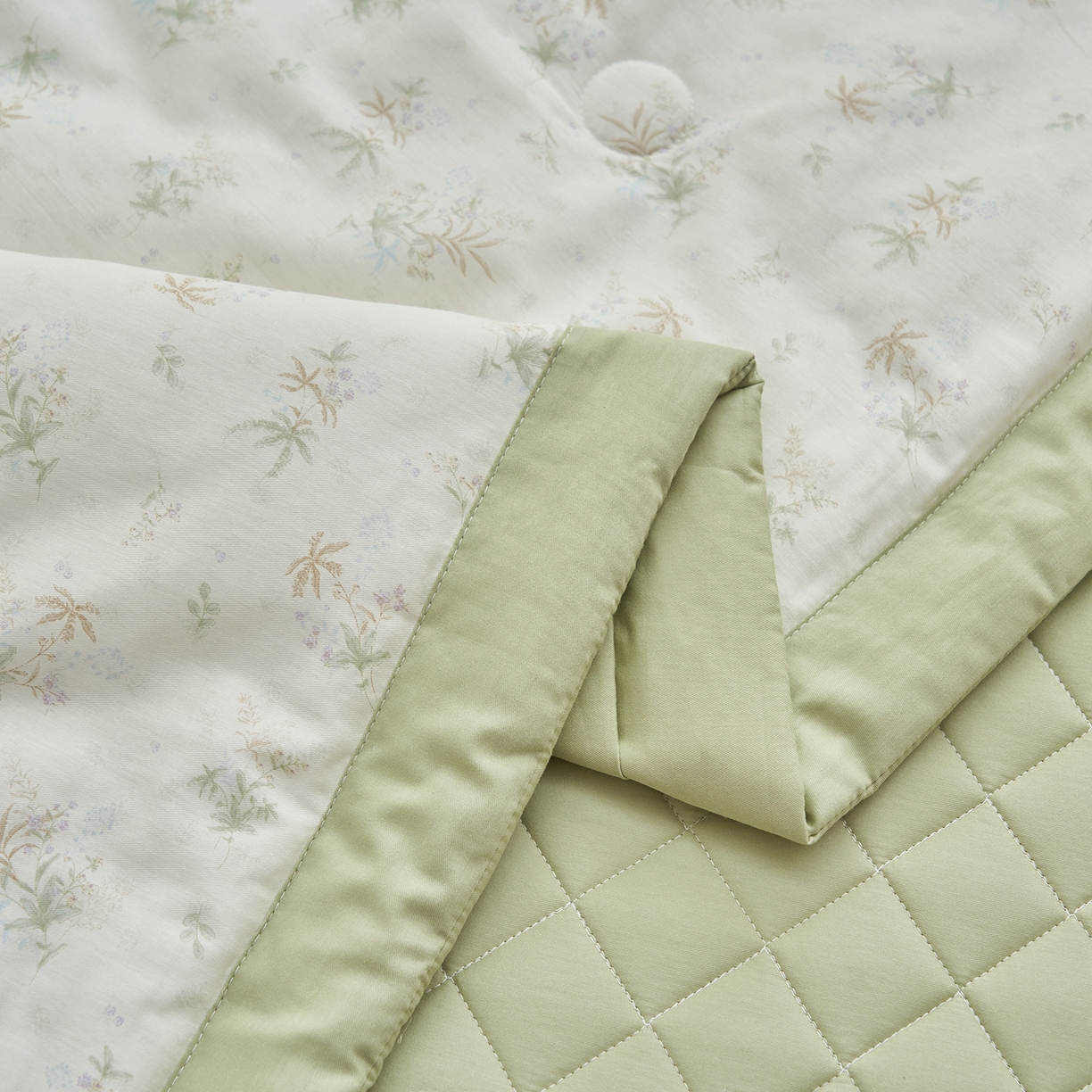 91家纺网 家纺一手货源 找家纺 吾诺家居 吾诺 2026新款 12868全棉印花棉花夏被四件套 全棉夏被四件套新疆棉花被 - 经典系列 浅春织叶