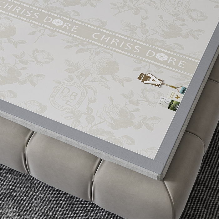 91家纺网 家纺一手货源 找家纺 小牛席业 2026春夏新款【建模风格】双PE高凉感-盛世蔷薇凉感冰丝席 盛世蔷薇-香槟