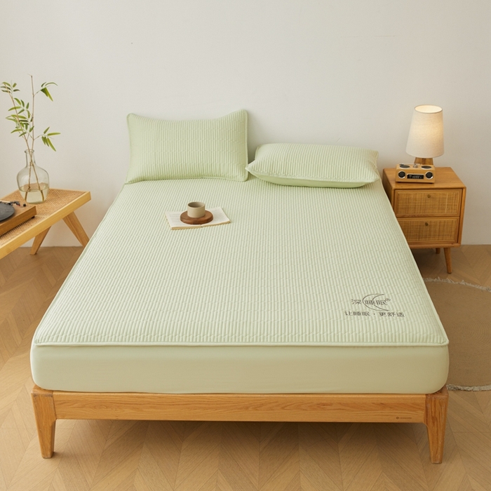 邵依家纺 2026新款A类亲肤纯棉床笠系列-深睡眠 深睡眠-橄榄绿