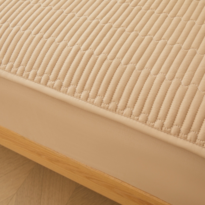 91家纺网 家纺一手货源 找家纺 邵依家纺 2026新款A类亲肤纯棉床笠系列-深睡眠 深睡眠-暖栗卡