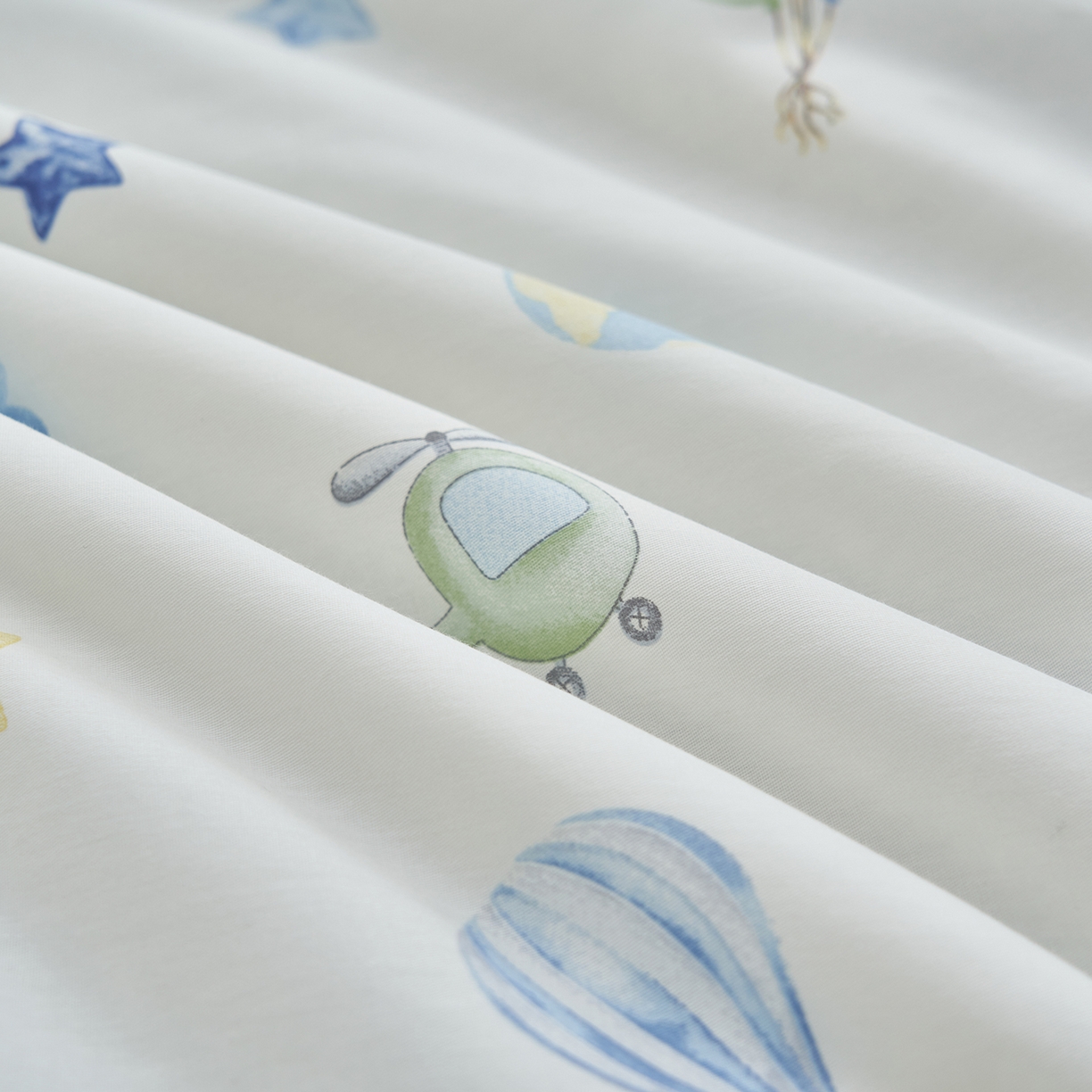 91家纺网 家纺一手货源 找家纺 吾诺家居 吾诺 2026新款 12868全棉印花棉花夏被四件套 全棉夏被四件套新疆棉花被 - 经典系列 星梦飞行队