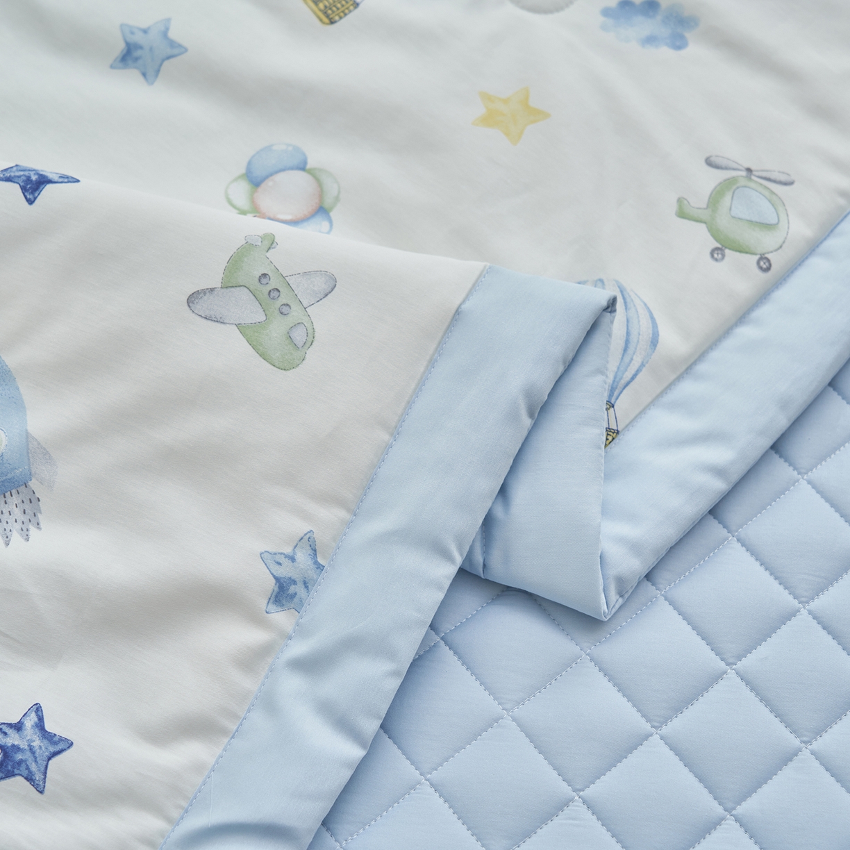 91家纺网 家纺一手货源 找家纺 吾诺家居 吾诺 2026新款 12868全棉印花棉花夏被四件套 全棉夏被四件套新疆棉花被 - 经典系列 星梦飞行队