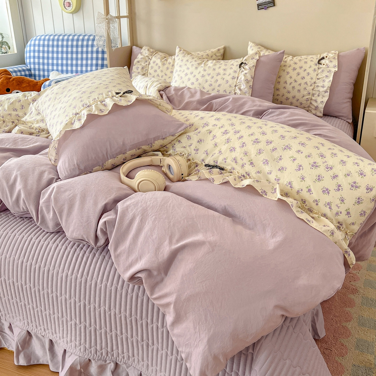 91家纺网 家纺一手货源 找家纺 （总）美梦家纺 2026春夏新款加厚云感棉床盖四件套