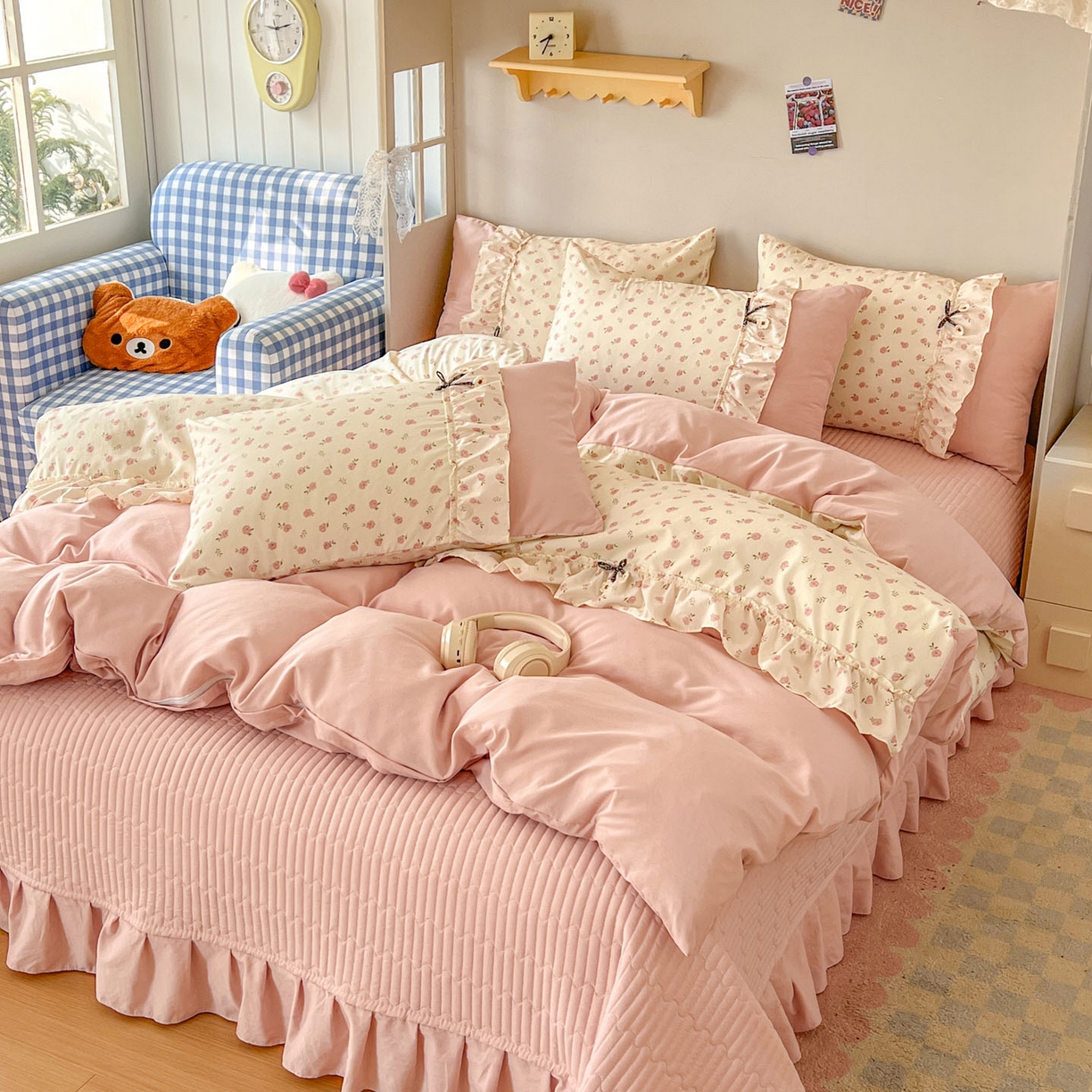 91家纺网 家纺一手货源 找家纺 （总）美梦家纺 2026春夏新款加厚云感棉床盖四件套