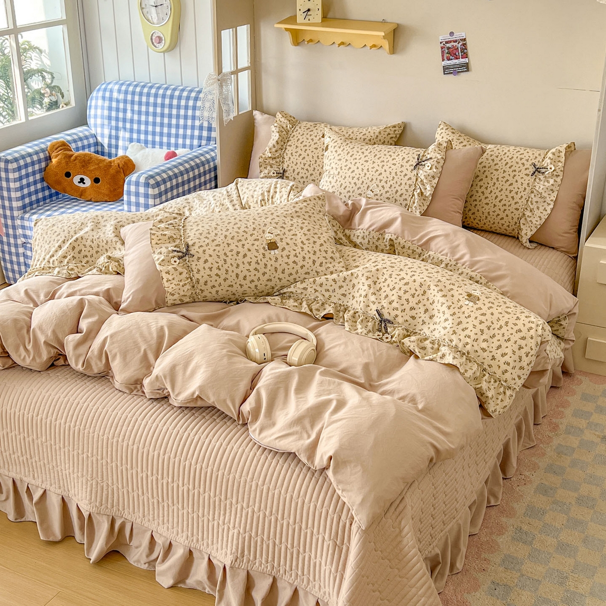 91家纺网 家纺一手货源 找家纺 （总）美梦家纺 2026春夏新款加厚云感棉床盖四件套