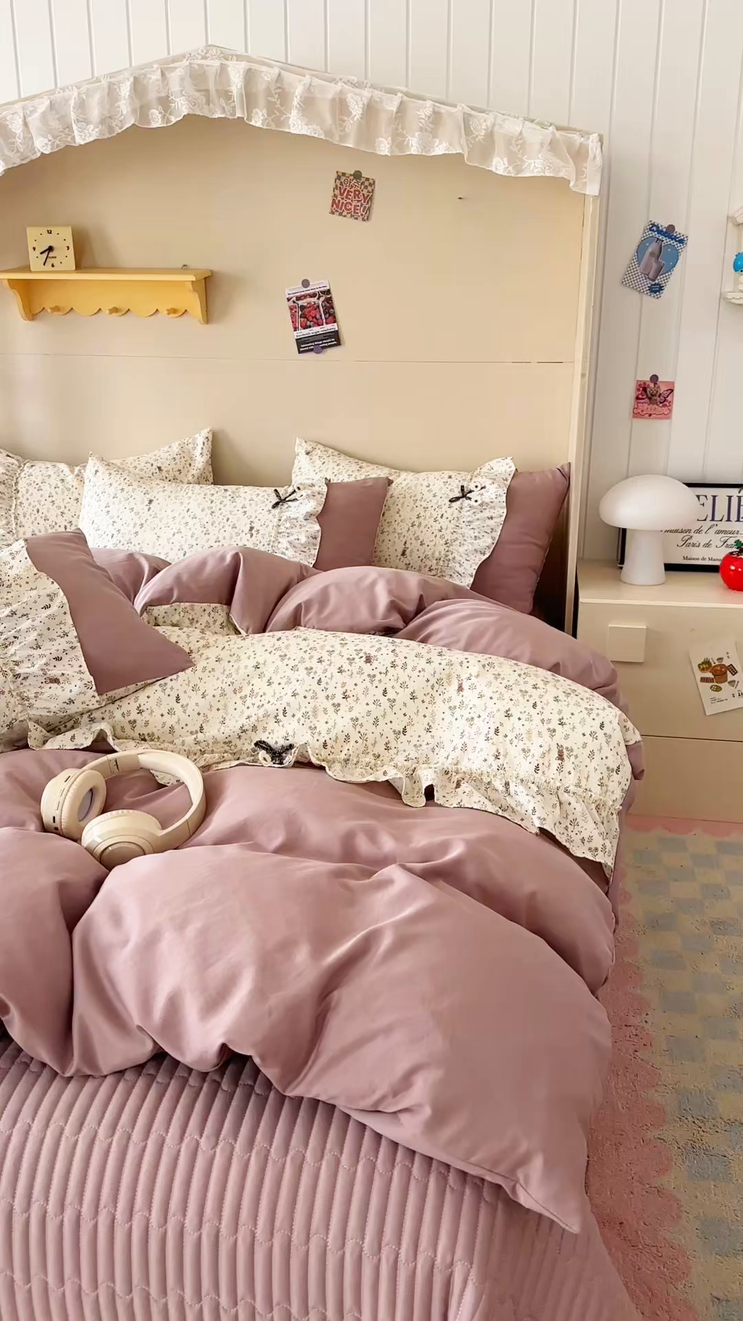 91家纺网 家纺一手货源 找家纺 美梦家纺 2026春夏新款加厚云感棉床盖四件套 憧憬