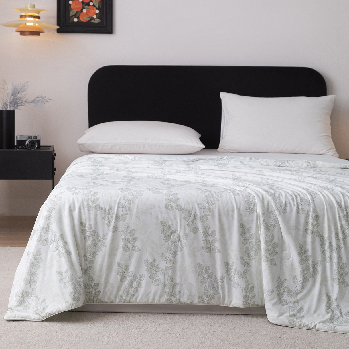 91家纺网 家纺一手货源 找家纺 亿莱鑫 2026新款数码印花凉感丝夏被 摇曳