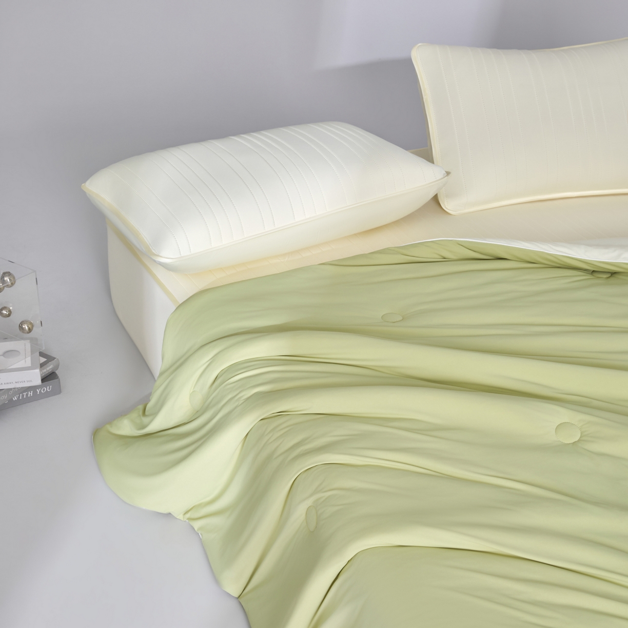 91家纺网 家纺一手货源 找家纺 （总）吾诺家居 吾诺 2026 真凉感 真锦氨 锦氨凉感夏被四件套 锦纶凉感丝夏凉被 - 冰皮系列