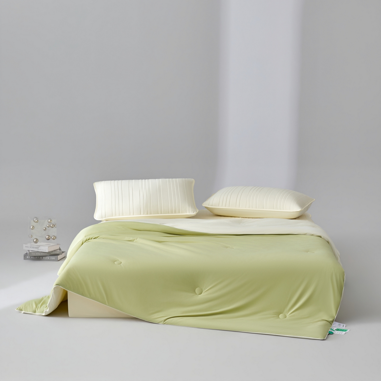 91家纺网 家纺一手货源 找家纺 吾诺家居 吾诺 2026 真凉感 真锦氨 锦氨凉感夏被四件套 锦纶凉感丝夏凉被 - 冰皮系列 冰皮牛油果