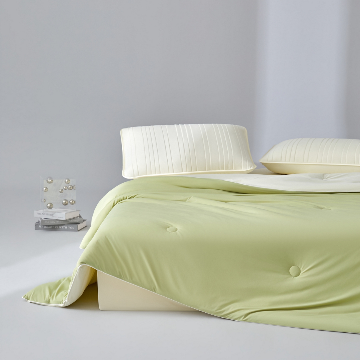 91家纺网 家纺一手货源 找家纺 吾诺家居 吾诺 2026 真凉感 真锦氨 锦氨凉感夏被四件套 锦纶凉感丝夏凉被 - 冰皮系列 冰皮牛油果