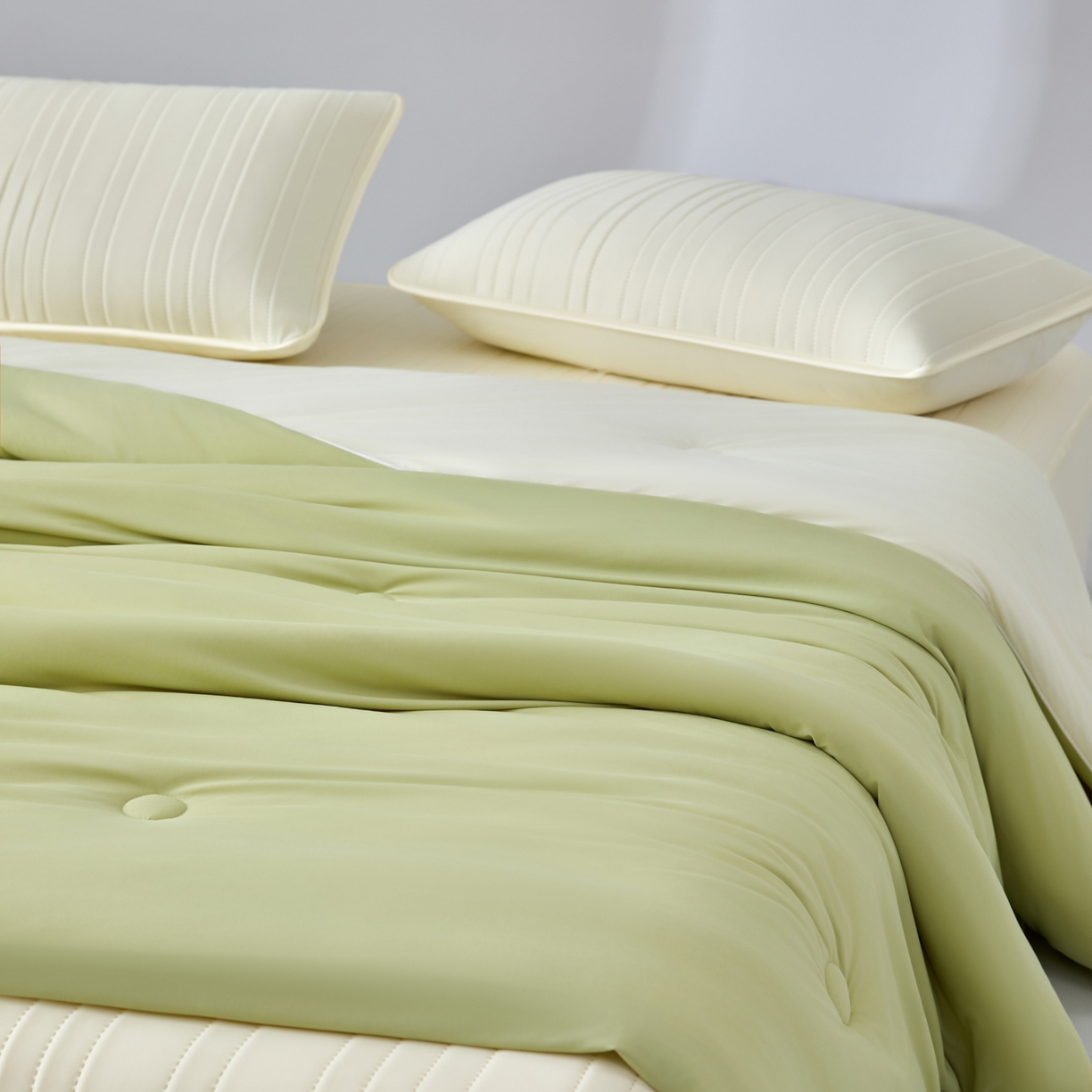 91家纺网 家纺一手货源 找家纺 吾诺家居 吾诺 2026 真凉感 真锦氨 锦氨凉感夏被四件套 锦纶凉感丝夏凉被 - 冰皮系列 冰皮牛油果