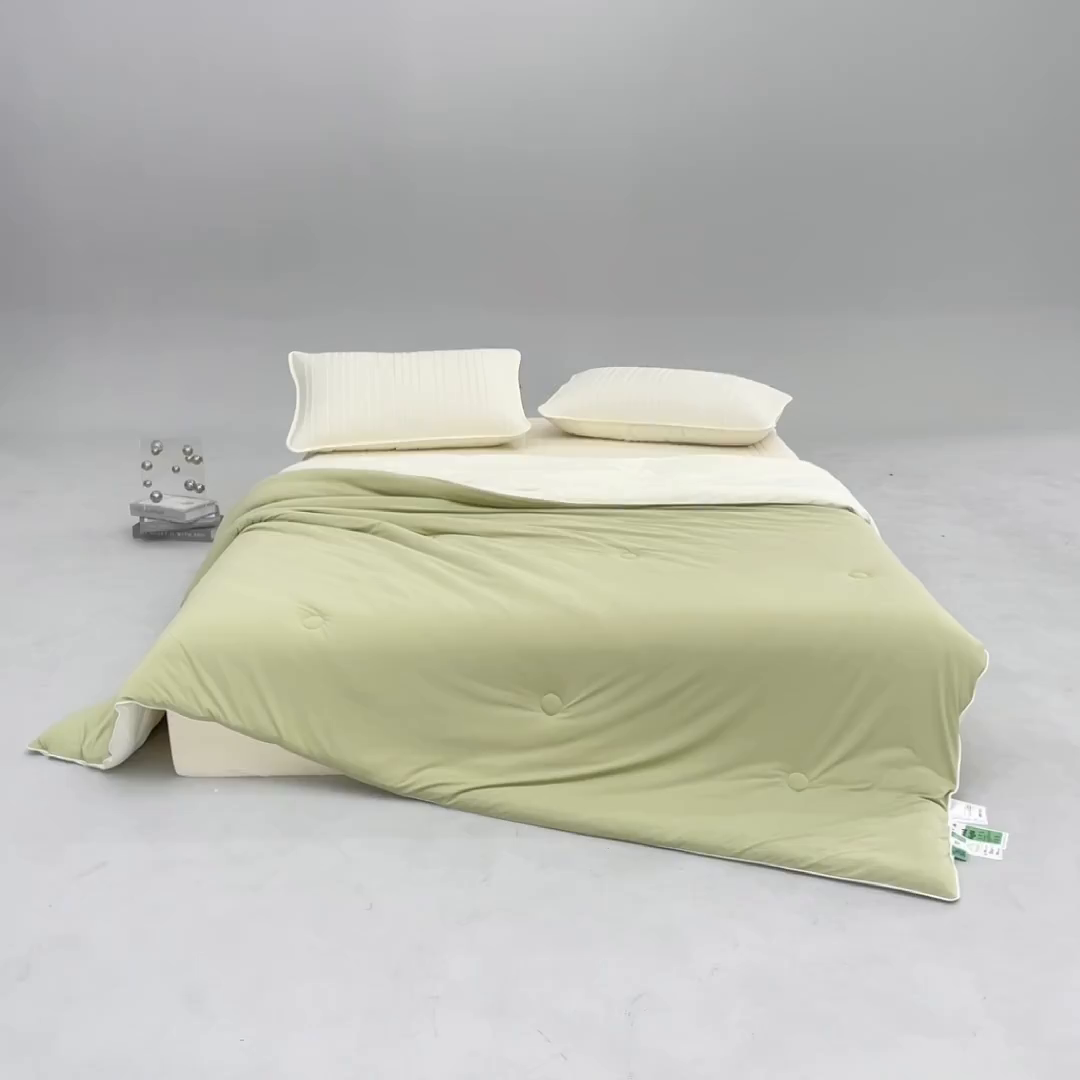 91家纺网 家纺一手货源 找家纺 吾诺家居 吾诺 2026 真凉感 真锦氨 锦氨凉感夏被四件套 锦纶凉感丝夏凉被 - 冰皮系列 冰皮牛油果